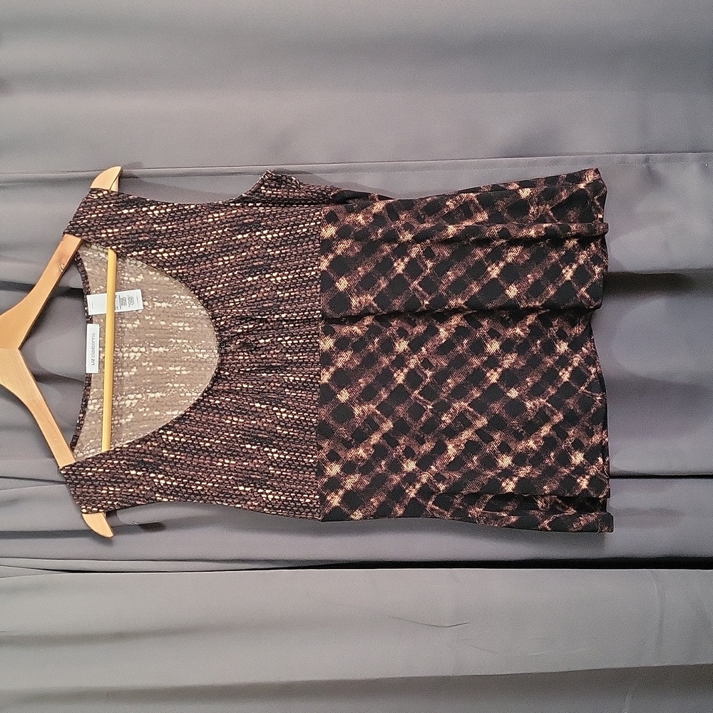 LIZ CLAIBORNE WOMEN'S "SNAKESKIN" PRINT TANK. XL